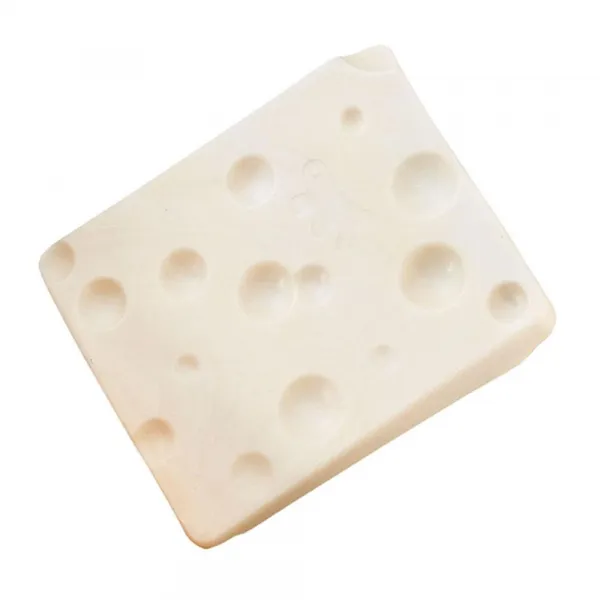 Ferplast Tiny Natural Cheese - Лакомство за гризане за гризачи под формата на сирене, 7,1 x 5,9 x h 1,3 см.