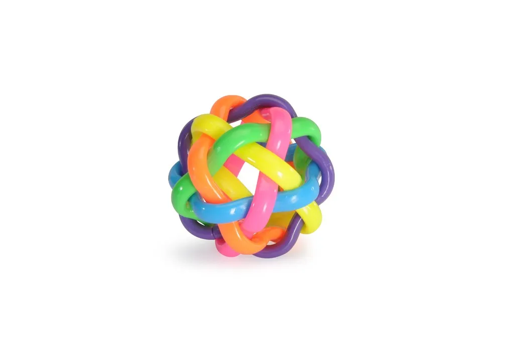 Camon Dog toy - Забавна и цветна играчка под формата на топка от възли, 8 см. 1
