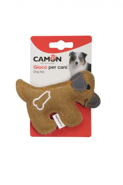 Camon Fabric dog toy - Забавна кучешка играчка - кученце от плат, 11 см.