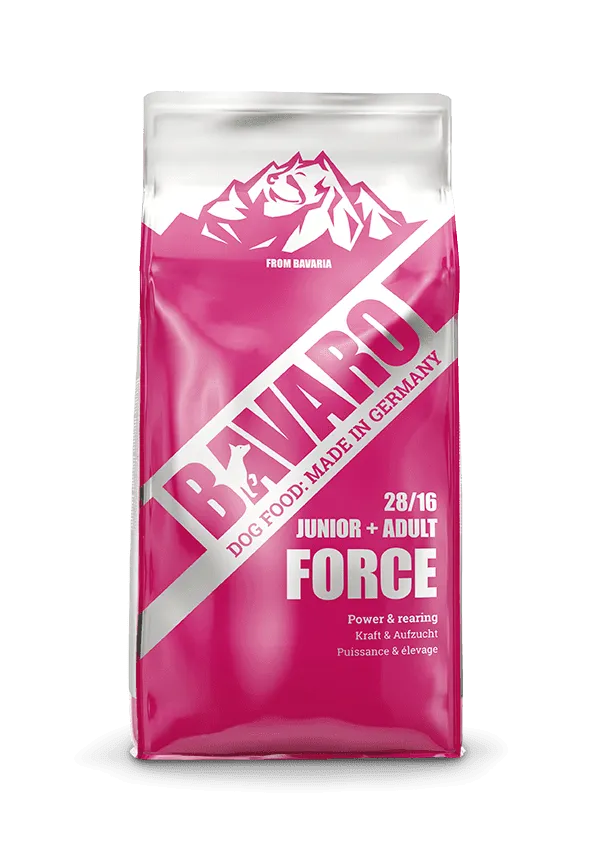 Josera Bavaro Force - Пълноценна суха храна за активни подрастващи кучета над два месеца, 18 кг.