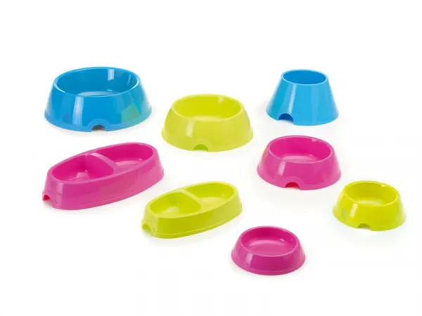 Savic Plastic Bowl Picnic - Пластмасова купичка за кучета и котки 200 мл./розова,синя , жълта/