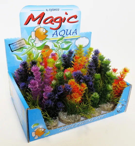 Sydeco Magic Fiesta Colors - Декоративно растение за аквариум, 16 см.