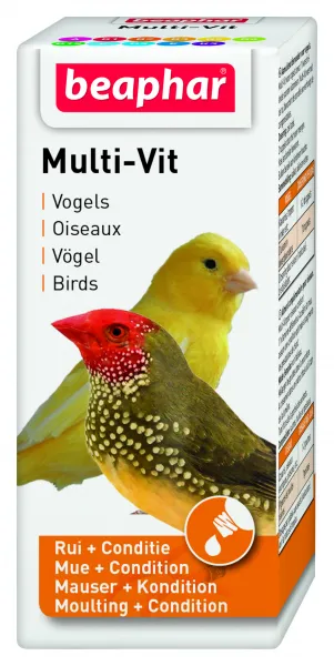 Beaphar Bird Vitamin  - Мултивитамини за декоративни птици, 20 мл.
