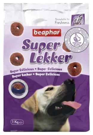 Beaphar Super Lekker - Полувалжна мека деликатесна храна за кучета, 1 кг.