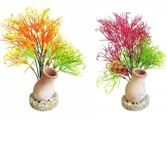 Sydeco Jar Exotic Grass - Декоративно растение за аквариум, 22 см.