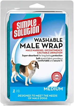 Simple Solution M - Mногократни памперси за мъжки кучета 30 - 58 см.
