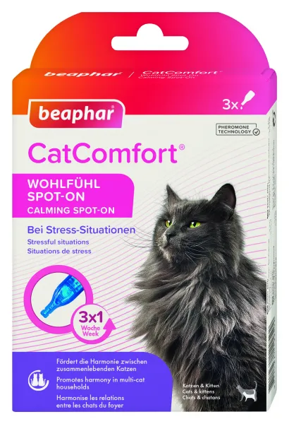 Beaphar CaniComfort Calming Spot On - Успокояващи капки с феромони за котки