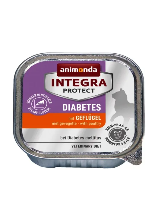 Animonda Integra Protect Diabets - Пастет за котки със захарен диабет, без зърно, с птиче месо, 100 гр./4 броя