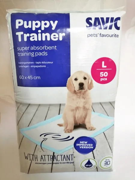 Savic Puppy Trainer Pads - Подложки големи за кучета за уриниране 60 х 45 см, 50 броя