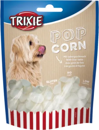 Trixie Popcorn - Лакомство за кучета - вкусни пуканки с черен дроб, 100 гр.