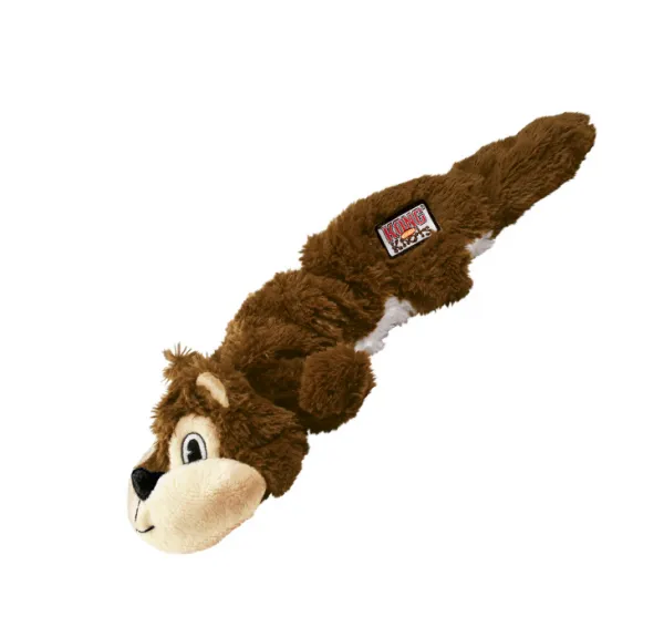 Kong Scrunch Knots Squirrel Small/Medium - Забавна кучешка играчка - плюшена катерица