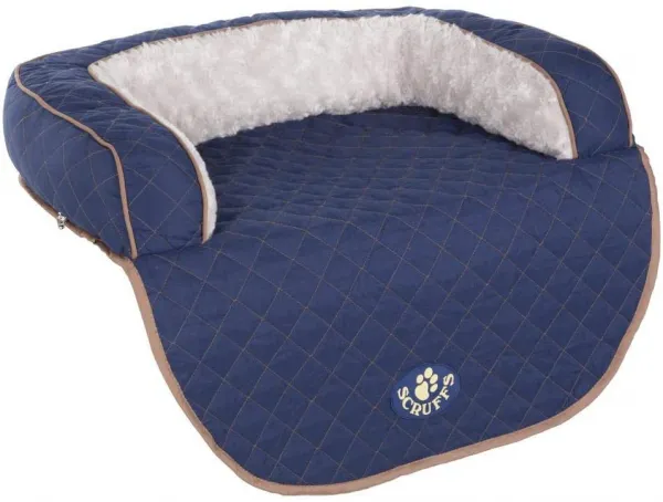 Scruffs Wilton Sofa Bed Medium - Легло за кучета тип диван, 65х70х12см. - син 1