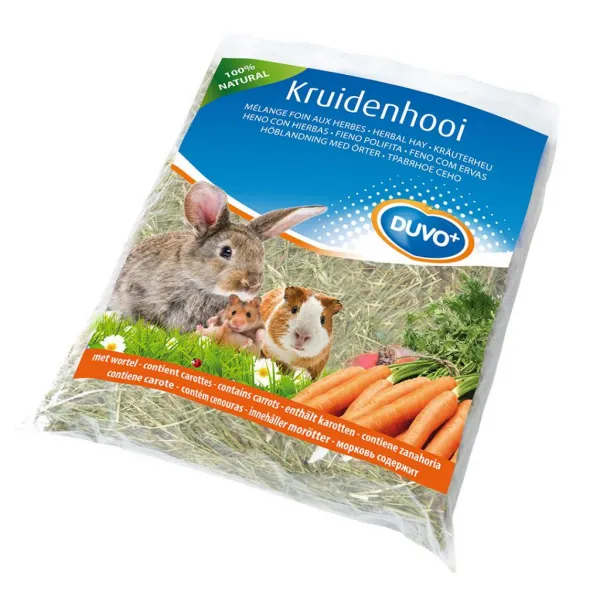 Duvo Plus Herbal Hay Carrot - Сено с моркови за гризачи, 500 гр. 1