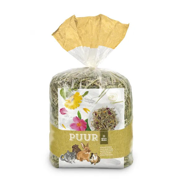 Duvo Plus PUUR - Допълнителна храна за гризачи - сено с цветя, 500 гр.