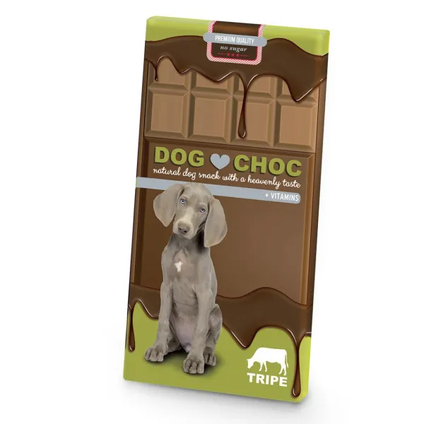 Duvo Plus Dog Choc Tripe - Лакомство за кучета - шоколад с шкембе, 100гр./3 броя