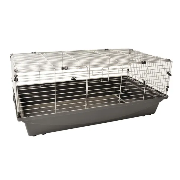 Duvo Plus Rabbit - Клетка за зайци и други гризачи 100 ECO с две вратички, 100/55/42 см.