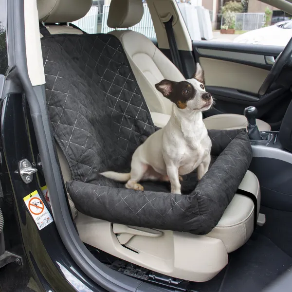 Duvo Plus - Елегантно покривало за единична седалка на кола за кучета и други домашни любимци,99 х 58 х 12 см. 1
