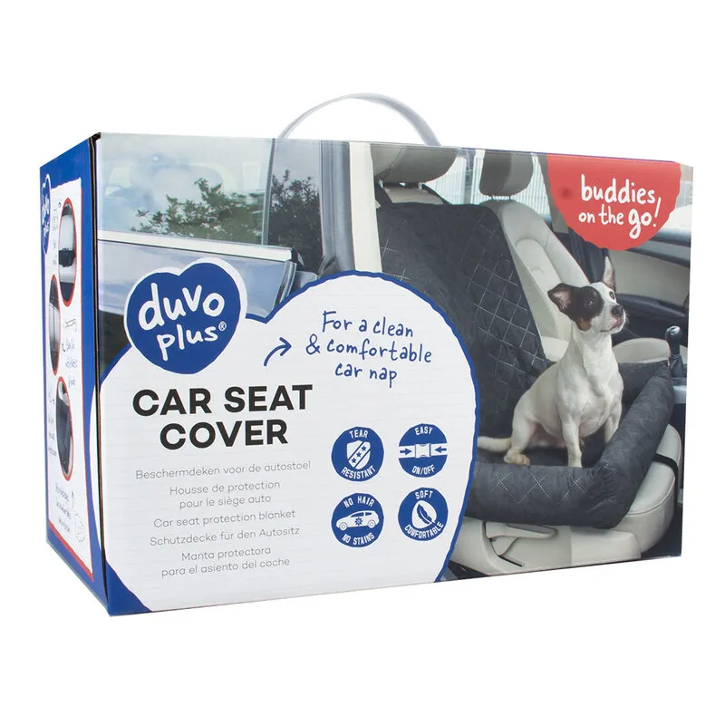Duvo Plus - Елегантно покривало за единична седалка на кола за кучета и други домашни любимци,99 х 58 х 12 см. 2