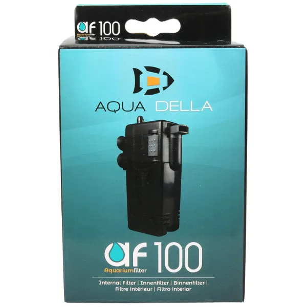 Duvo Plus Aqua Della 100 - Вътрешен филтър AF за аквариуми,10-40 л. - 9,5 x 6 x 13,5 см. 1