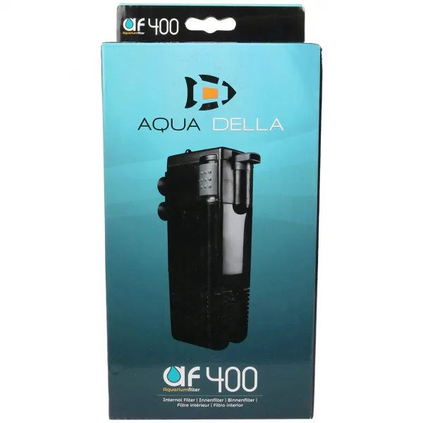 Duvo Plus Aqua Della 400 - Вътрешен филтър AF за аквариуми,100-160 л. - 12,5 x 7 x 23 см. 1