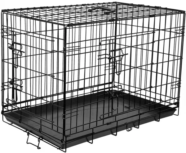 Flamingo Dog Cage XXL - Метална транспортна клетка за кучета с две врати, 120 x 76 x 82 см. 1