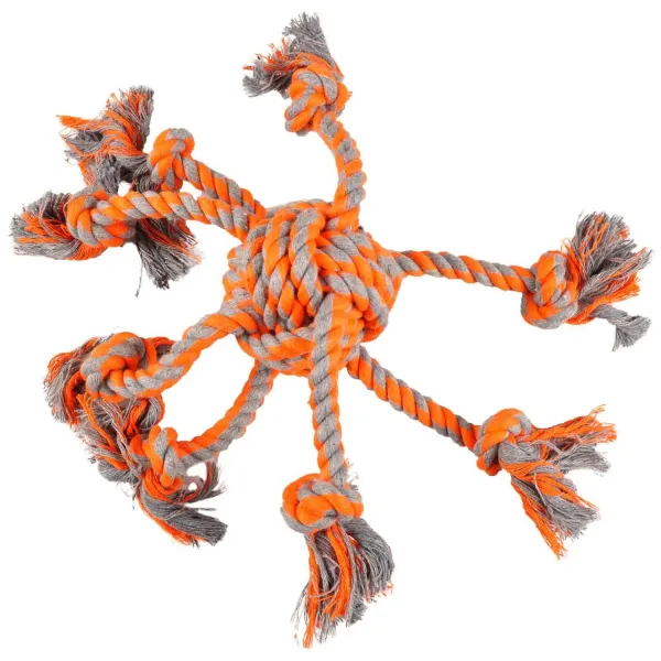 Flamingo Dog Toy - Забавна кучешка играчка за дърпане и дъвчене - въжен октопод, 30/ 8 см.