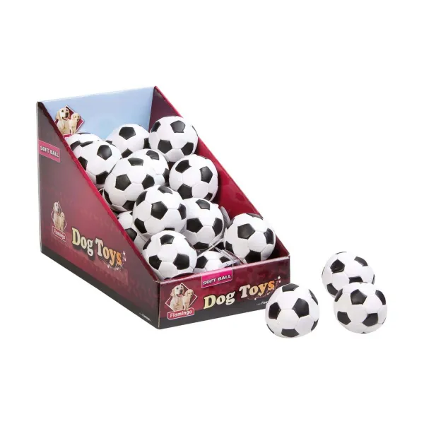 Flamingo Ball - Кучешка играчка - футболна топка, 10 см.