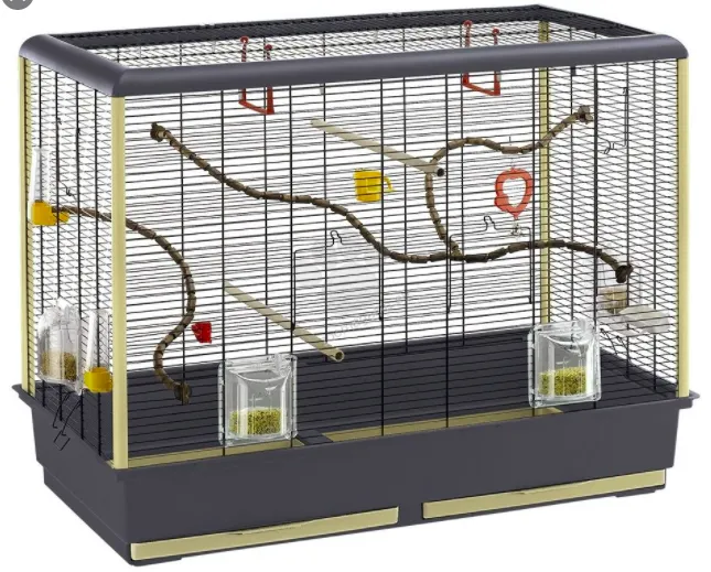 Ferplast - Cage Piano 6 - Оборудвана клетка за птици - размер 87 х 46,5 х 70 см.