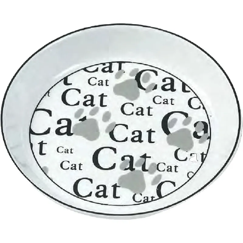 Flamingo cat bowl - Керамична купа за храна и вода за котки, 16 см.