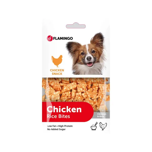 Flamingo Chick'n snack - Лакомство за кучета , снакс от пилешко месо и ориз, 85 гр./2 пакета
