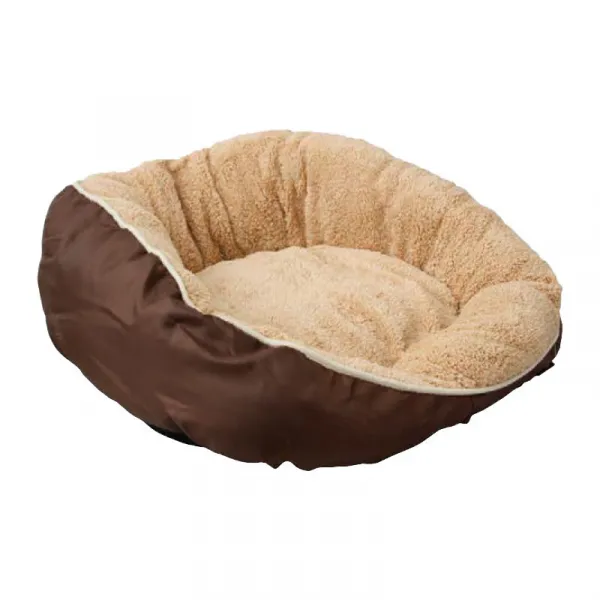 Flamingo Round Bed - Меко легло за кучета и котки , 52 х 46 х 18см., бежово