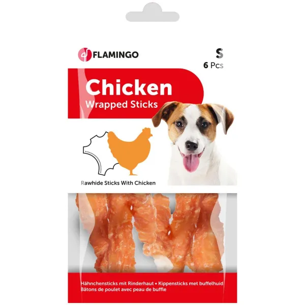 Flamingo Chick'n snack - Лакомство за кучета, пилешки пръчици , 70 гр./2 пакета