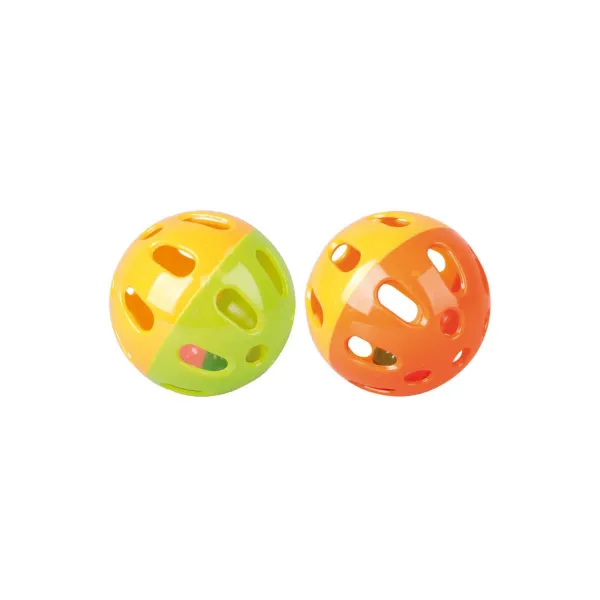 Flamingo roddents toy - Играчка за гризачи - пластмасова топка с камбанка, 9 см.