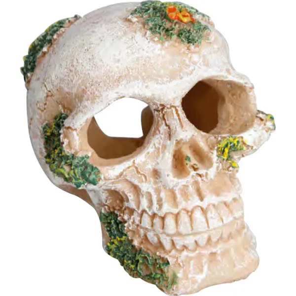 Flamingo skull - Декорация за аквариуми във форма на череп, 6,5 x 8 x 6,5 см.