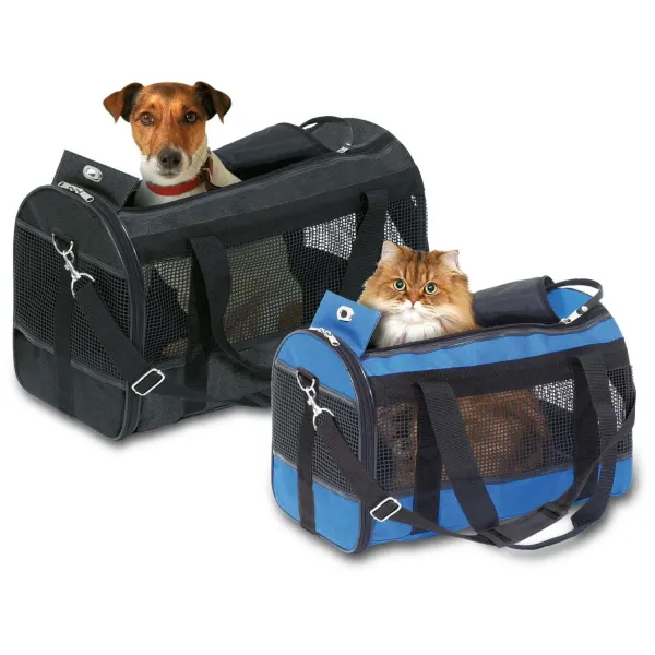 Flamingo Divina - Транспортна чанта за кучета и котки, 40x26x26 см. - черна 1