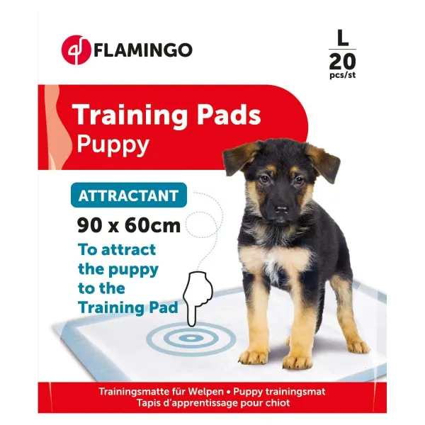 Flamingo Puppy Train - Памперс подложка за кучета с феромони ,90/60 см. - 20 броя 1