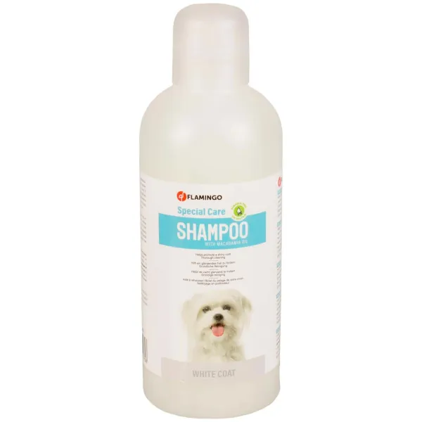 Flamingo Shampoo - Шампоан за кучета с бяла козина, 1 литър