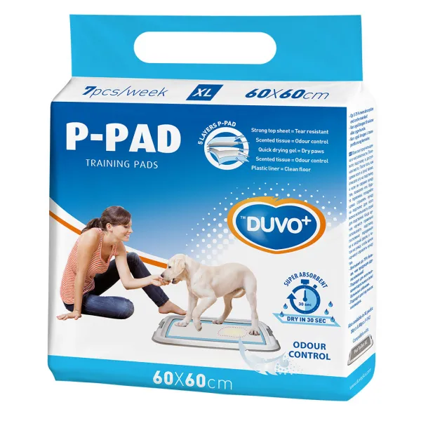 Duvo Plus P-pad XL - Подложки памперс за кучета , 60/60 см. - 50 броя