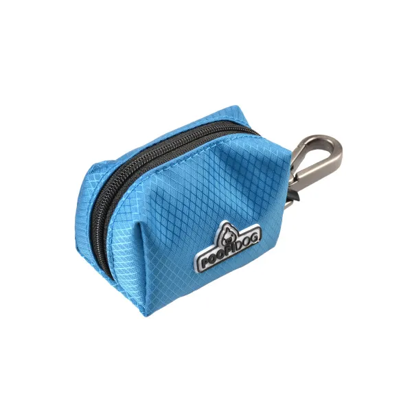 Duvo Plus - Чантичка за хигиенни торбички за изпражнения POOPIDOG - Синя,14х7х6 см.