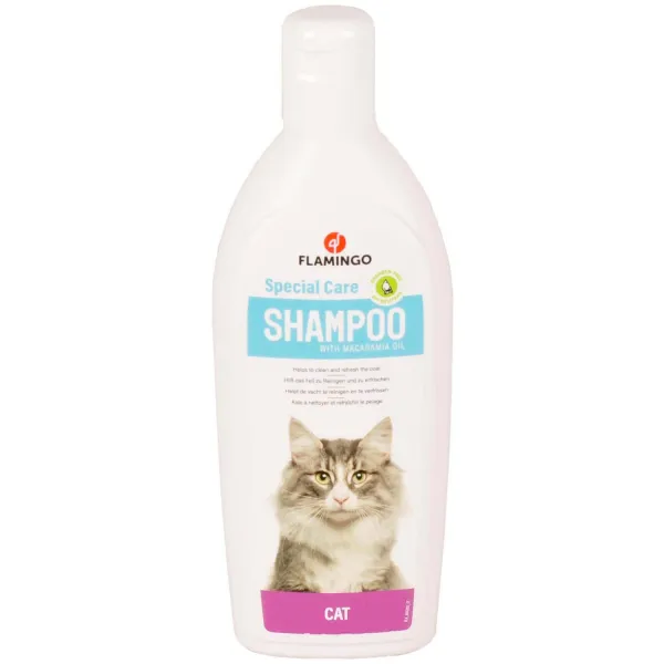 Flamingo Cat Shampoo - Шампоан за котки, специално чистене и освежаване на косъма, 300 мл.