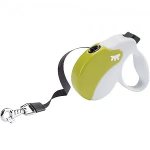 Ferplast - Amigo Tape Medium - Автоматичен повод за кучета до 25 кг, 5 метра лента - зелено бял 2