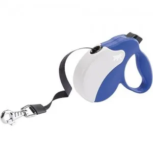 Ferplast - Amigo Tape Mini - Автоматичен повод за кучета до 12 кг, 3 метра лента - синьо бял 2