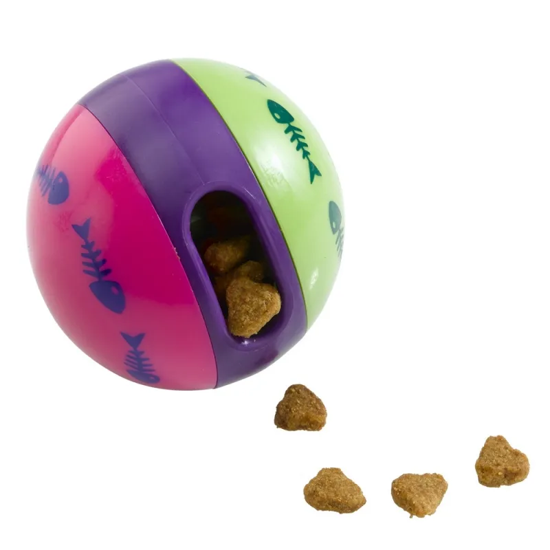 Ferplast Ball PA -Забавна котешка играчка, топка пускаща гранули, 7 см. 2