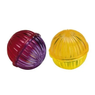 Ferplast Translucent balls  - Играчка за кучета и котки, пластмасови топчета 2 броя със звънче, 4 см. 2