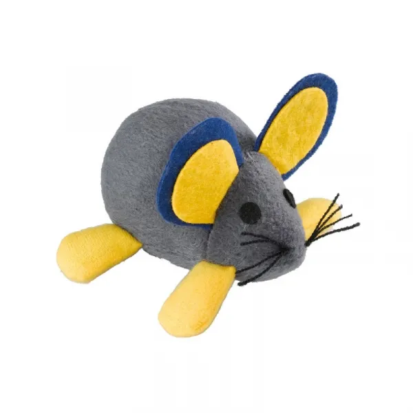 Ferplast Cloth mouse spring - Забавна котешка играчка - вибрираща мишка, 10 / 5,5 см - ø 11 см. 1
