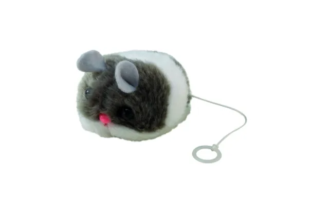 Ferplast Trembling plush mouse - Забавна играчка за котки - механична плюшена мишка, 7.5 см. 1