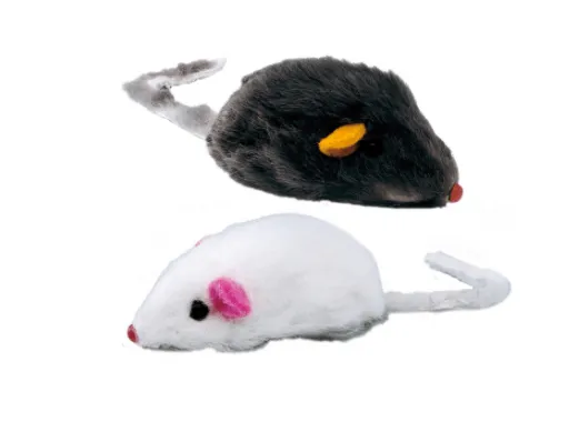 Ferplast Cat toy-Забавна играчка за котки, плюшени мишки 2 броя, 5 см. 1
