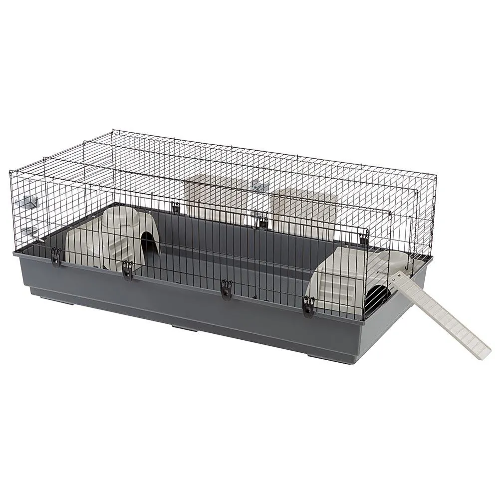 Ferplast - Cage Rabbit 140 - Оборудвана клетка за зайци и други гризачи с отваряща се предна врата,  140 х 71 х 51 см. 1