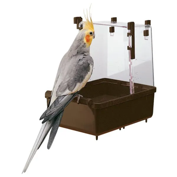 Ferplast bath - Вана за средни и малки папагали, 23,5 / 15,5 / 24 см. 1