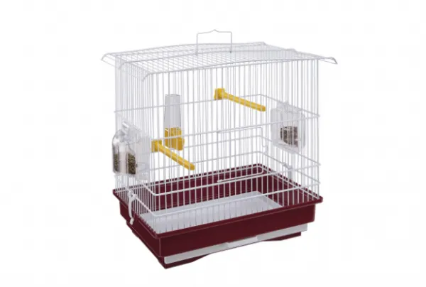 Ferplast - Cage Guisy White - Клетка за канарчета, екзотични и други малки птици - размер 39 x 26 x 37 см. 1